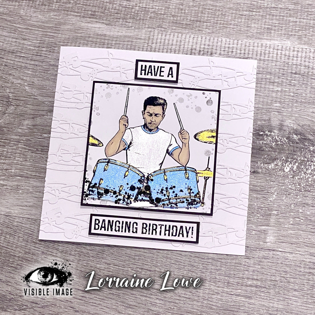 Visible Image Make Some Noise 4 in x 6 in Stamp Set