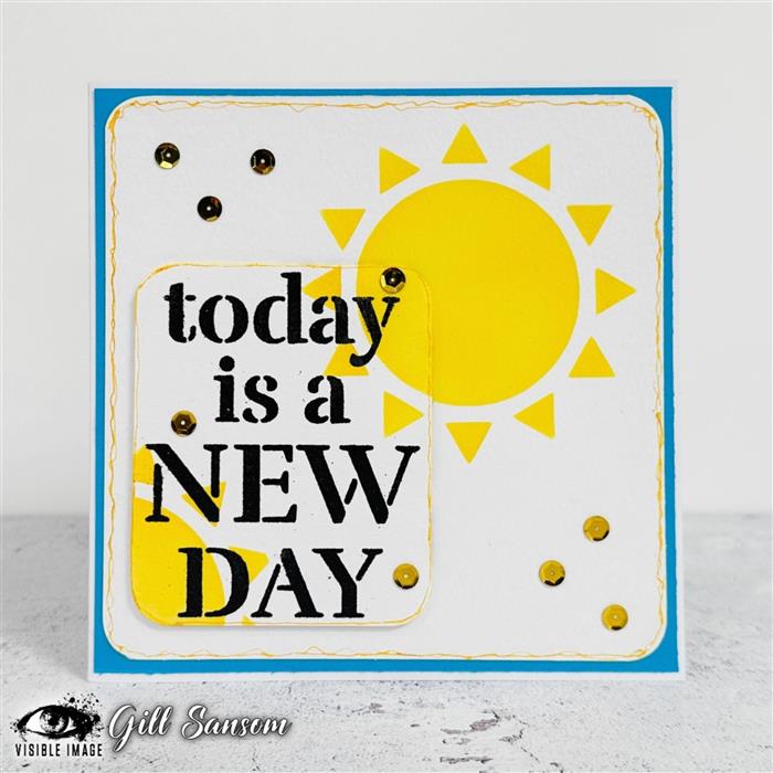 Visible Image Sunshine Stencil - 4 x 4