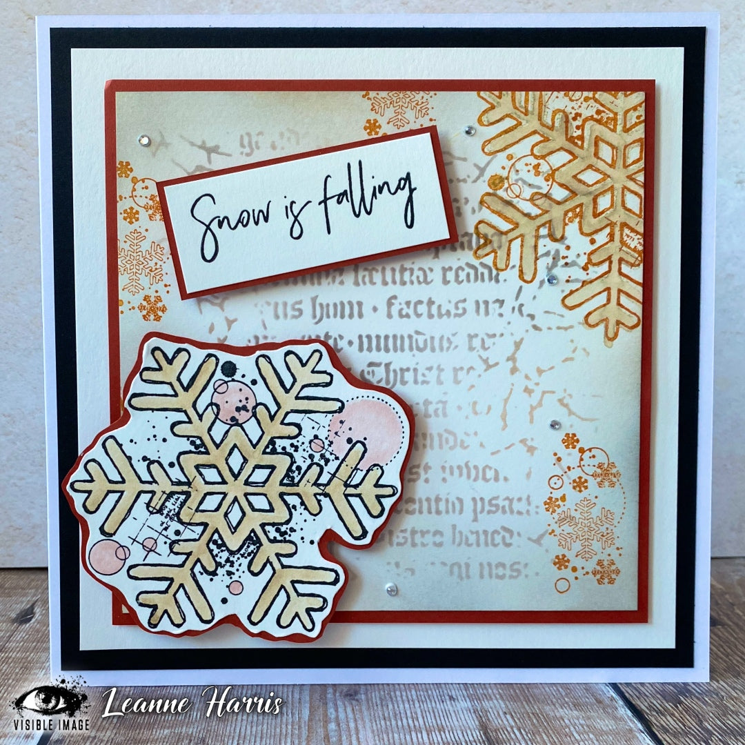 Visible Image Ye Olde Christmas Stencil - 6 x 6