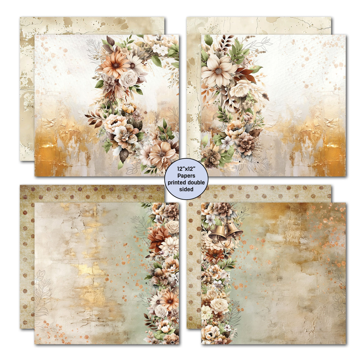 3Quarter Designs Wedded Bliss 12x12 Design Paper & Diecuts Set