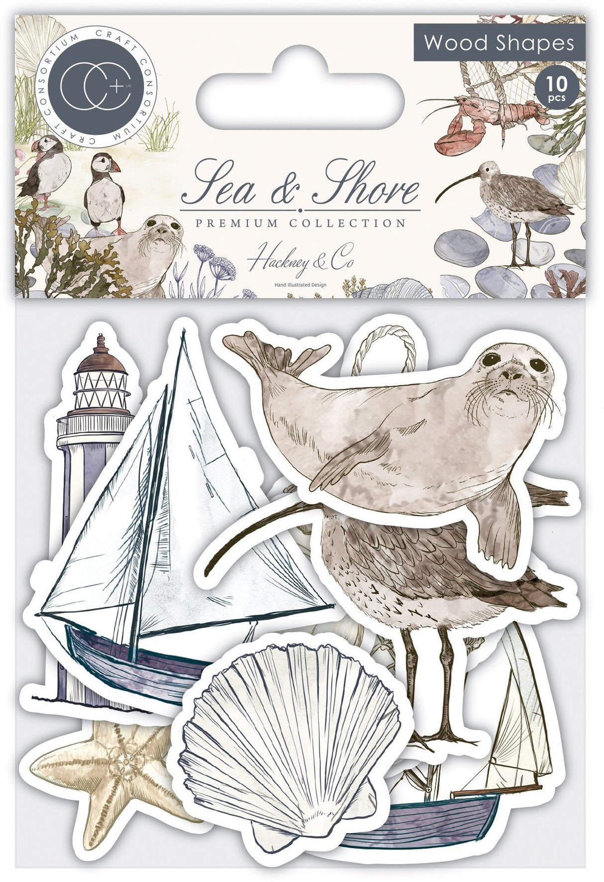 Sea & Shore - Wood Shapes