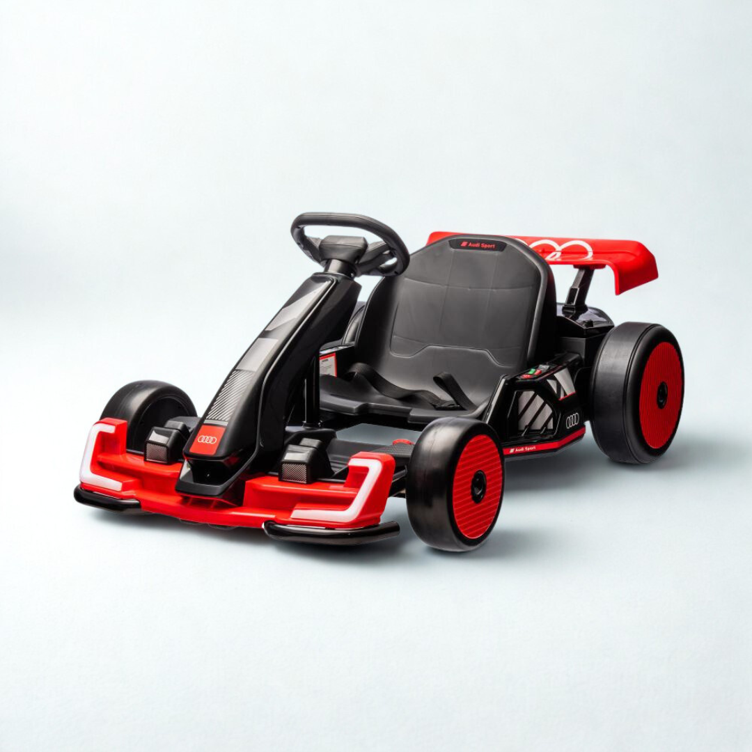 24V Audi Premium Upgraded Drifting Go Kart W/ Drift Mode, Lights & Music Player
