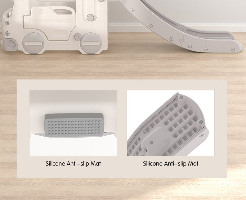 Kids Indoor & Outdoor Bus-Themed Slide with Ball Frame - Interactive Fun for Kids & Toddlers