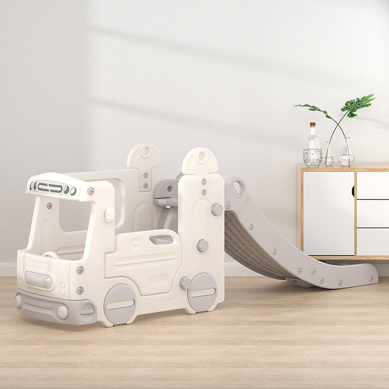 Kids Indoor & Outdoor Bus-Themed Slide with Ball Frame - Interactive Fun for Kids & Toddlers