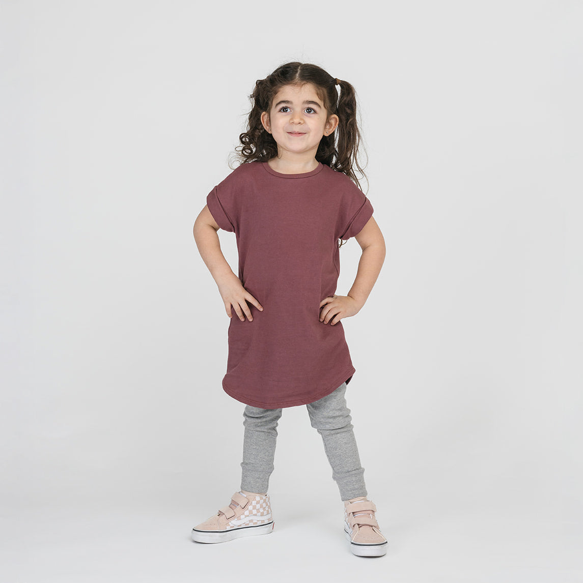Cloud Rolled Sleeve Dress