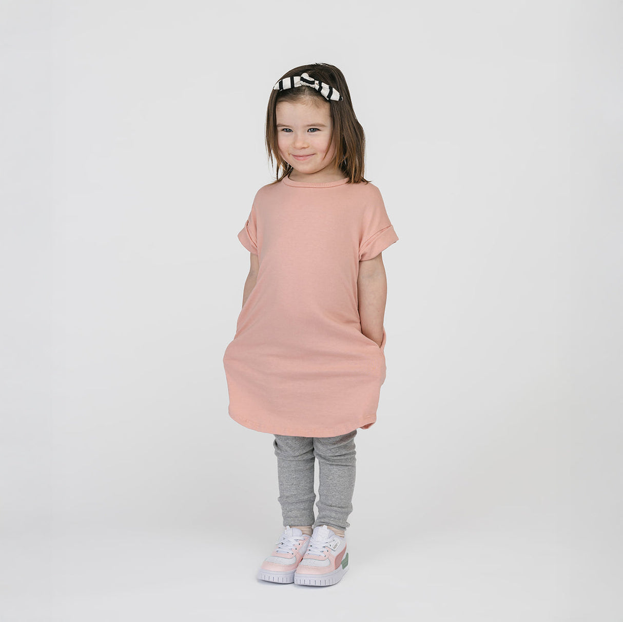 Cloud Rolled Sleeve Dress