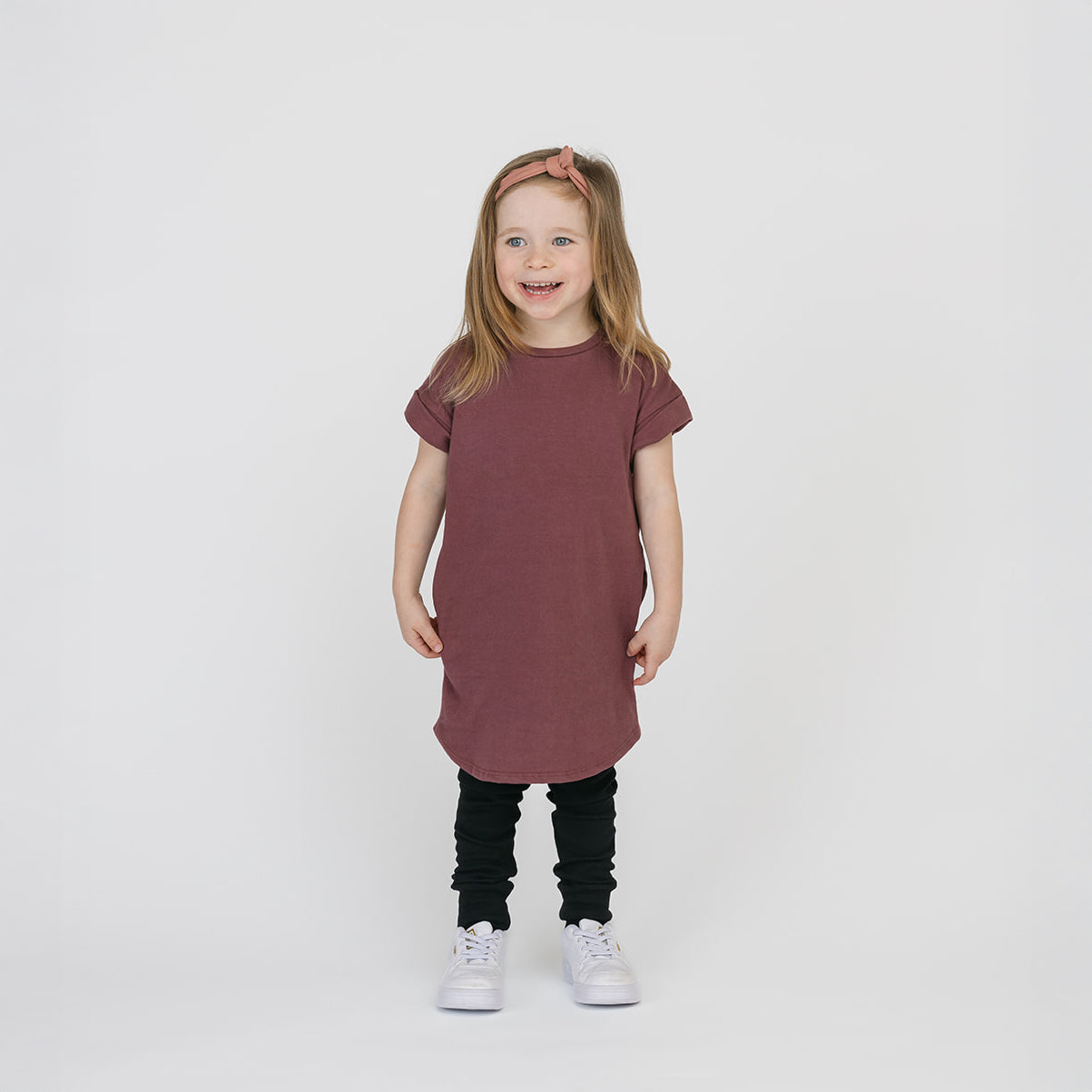Cloud Rolled Sleeve Dress