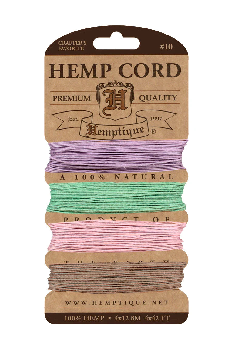 Hemptique #10 Hemp Cord Card Set