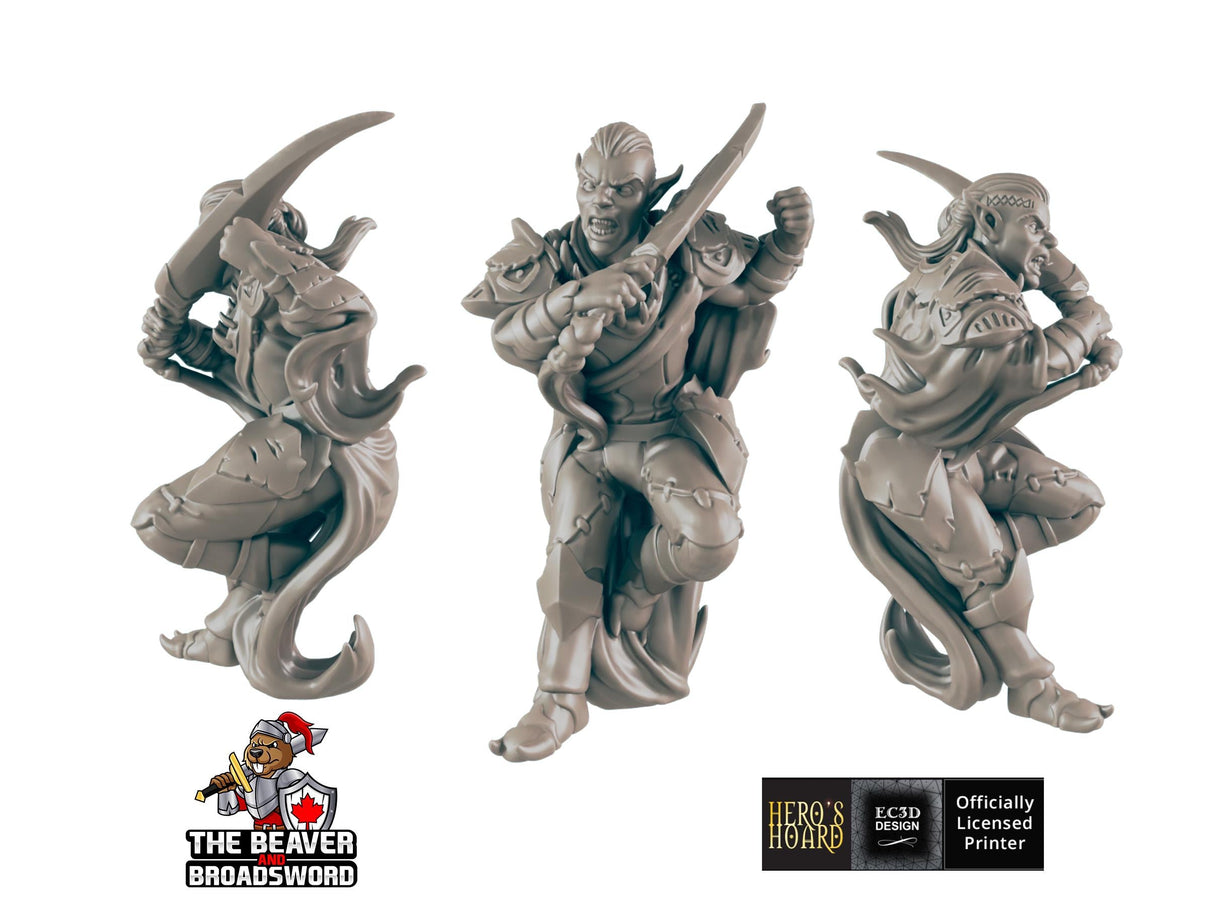 Dark Elf 3 | DnD Miniature, Premium Resin, Durable and Tough for your TTRPG and Wargaming! 32mm, 28mm, Male, Drow, Fighter, Rogue