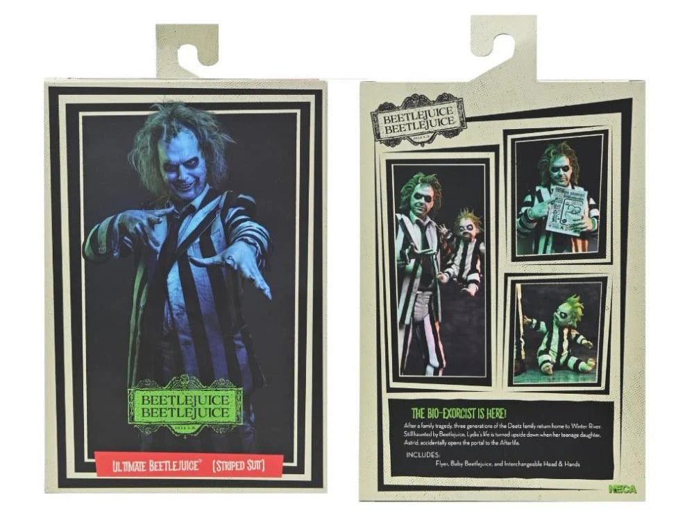 Beetlejuice Beetlejuice - Ultimate "Striped Suit" Beetlejuice Action Figure (Sub-Par Packaging)