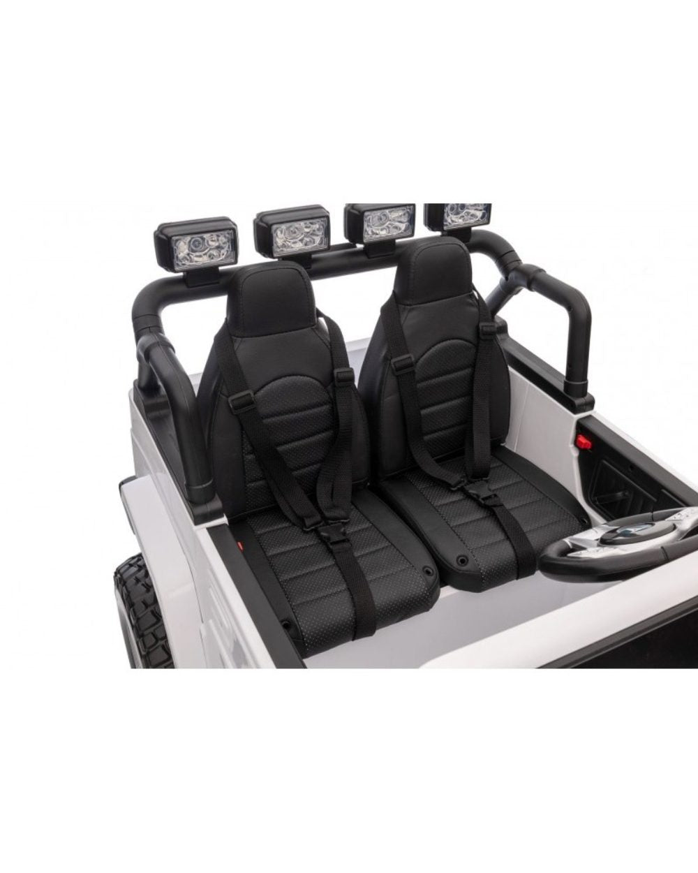 24V Toyota Premium 4x4 2-Seater Ride-On Truck W/ Rubber Wheels, Music Player & RC