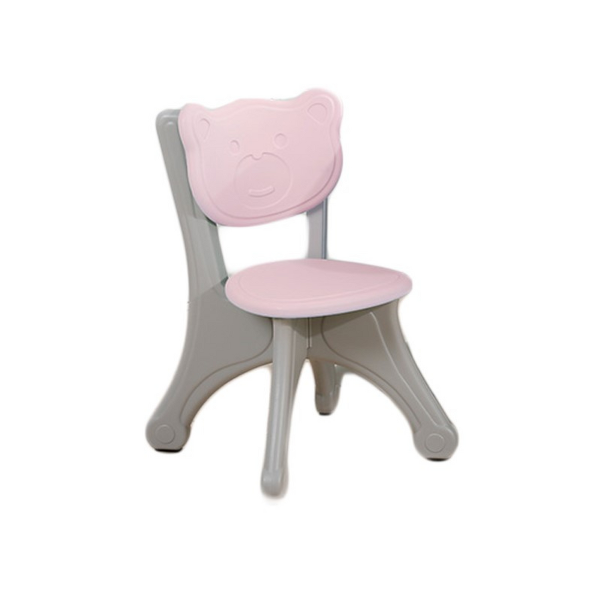 Kids Indoor & Outdoor Bear Edition Furniture Set: 3-Pc Table & Chair Set For Toddlers