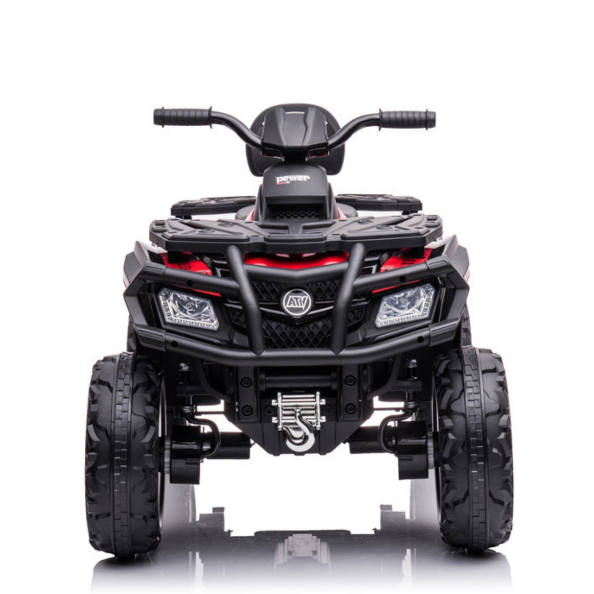 24V Titan Edition Kids Upgraded 4×4 Ride-On Quad ATV W/ Rubber Wheels, Lights & Music Player