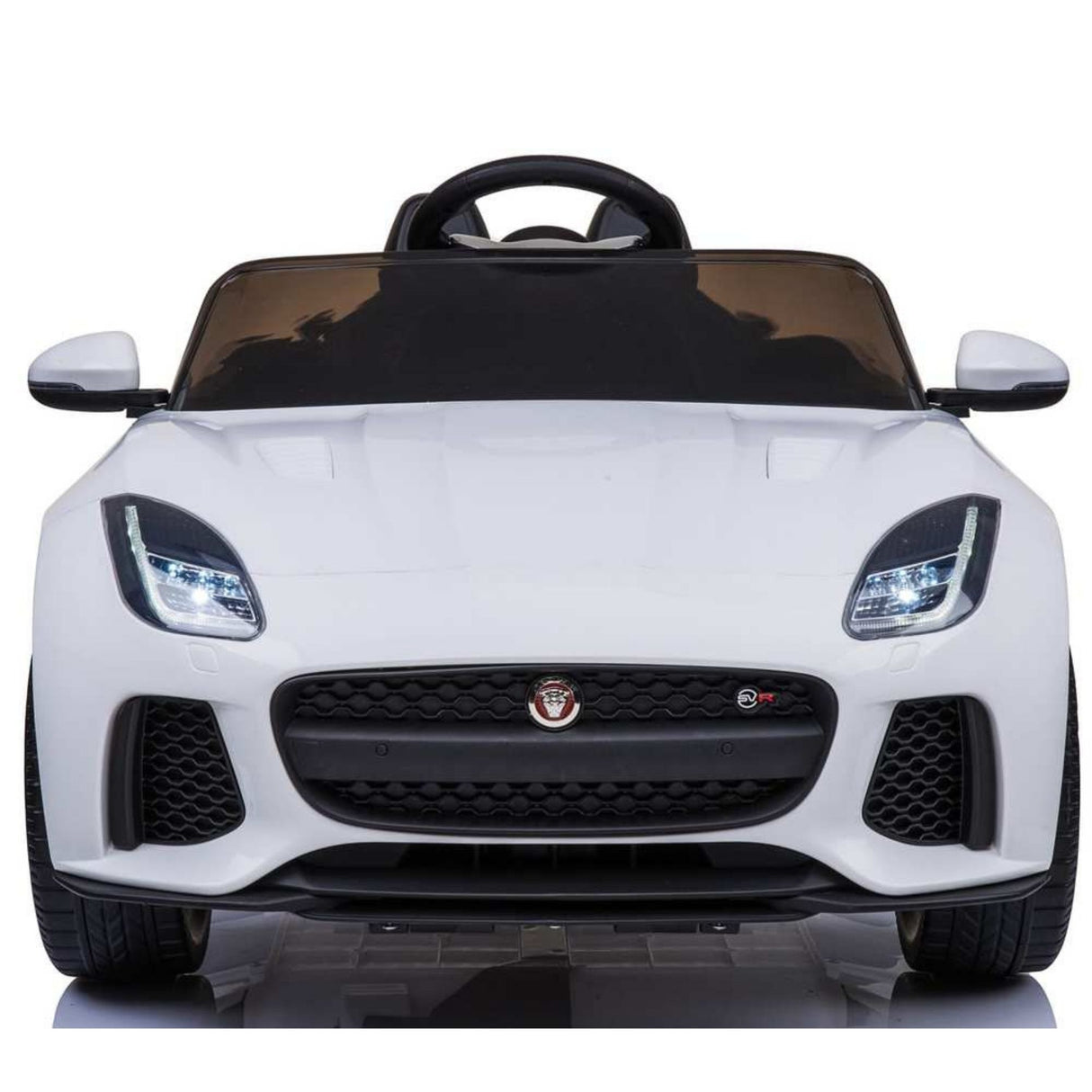 12V Jaguar F Type Kids 1-Seater Ride-On Car W/ Rubber Wheels, Music Player & RC