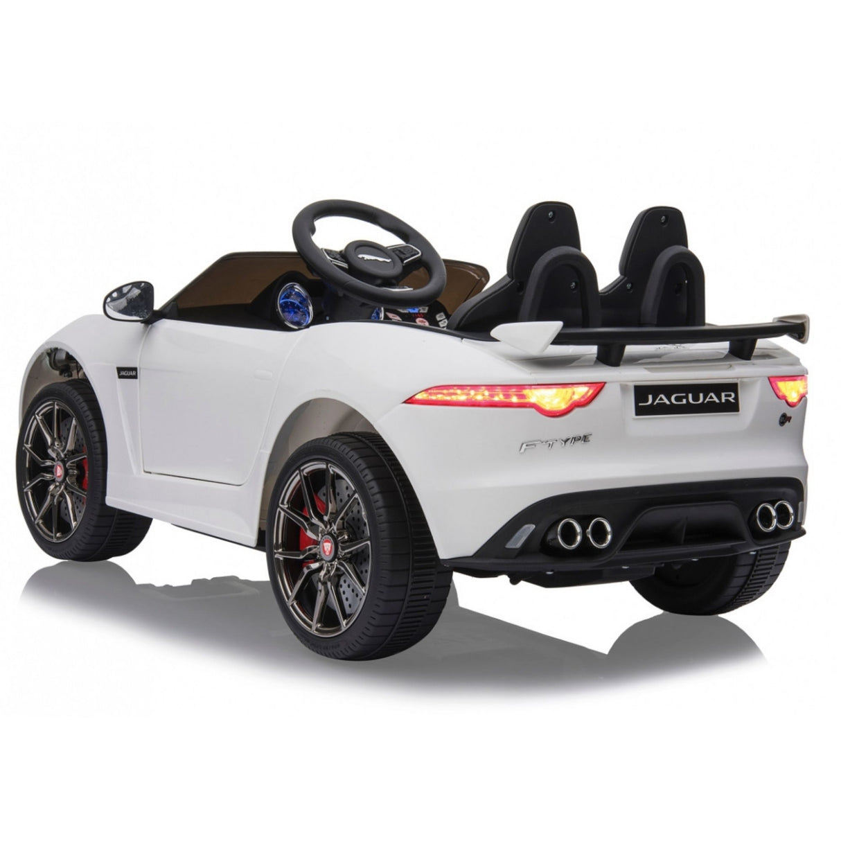 12V Jaguar F Type Kids 1-Seater Ride-On Car W/ Rubber Wheels, Music Player & RC