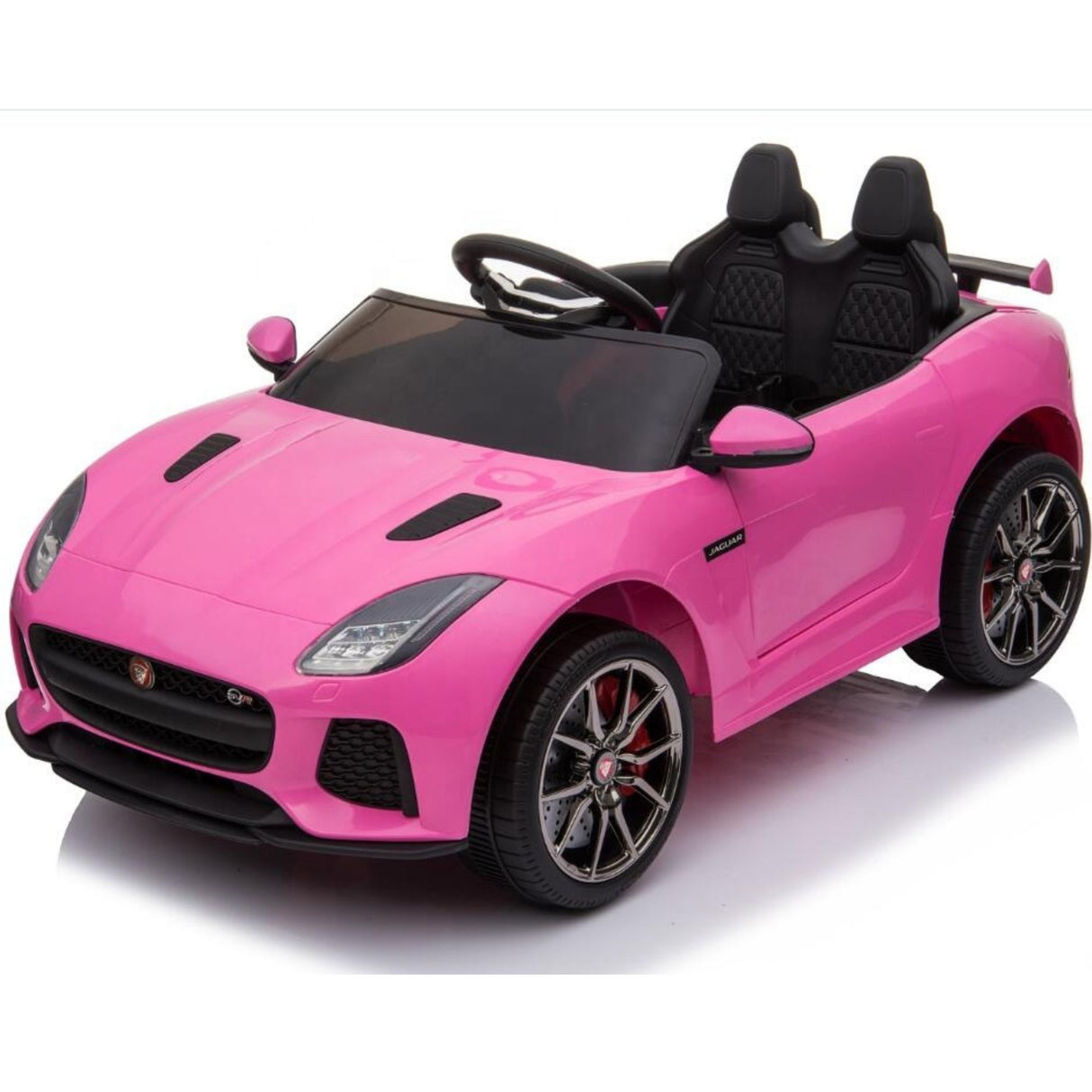 12V Jaguar F Type Kids 1-Seater Ride-On Car W/ Rubber Wheels, Music Player & RC