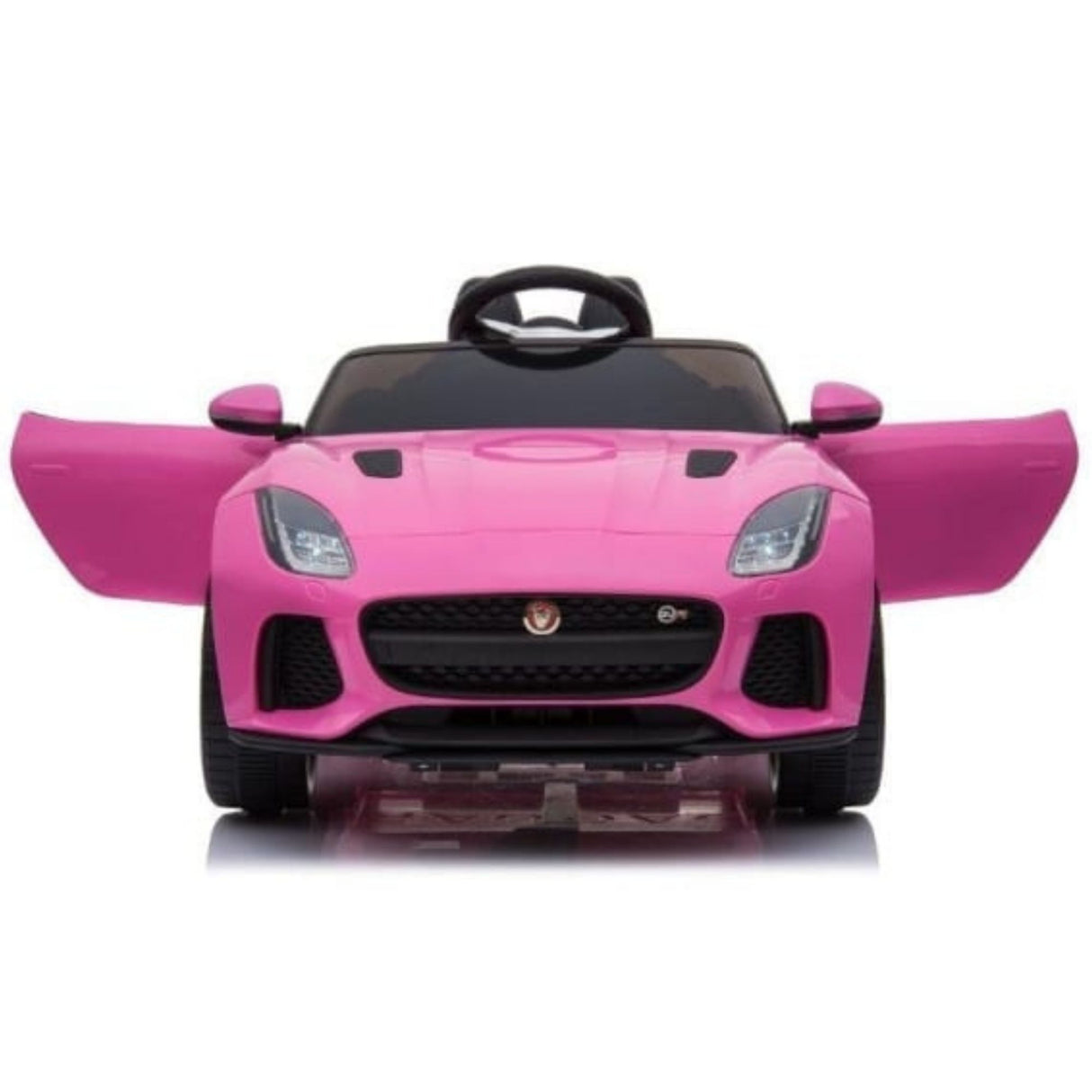 12V Jaguar F Type Kids 1-Seater Ride-On Car W/ Rubber Wheels, Music Player & RC