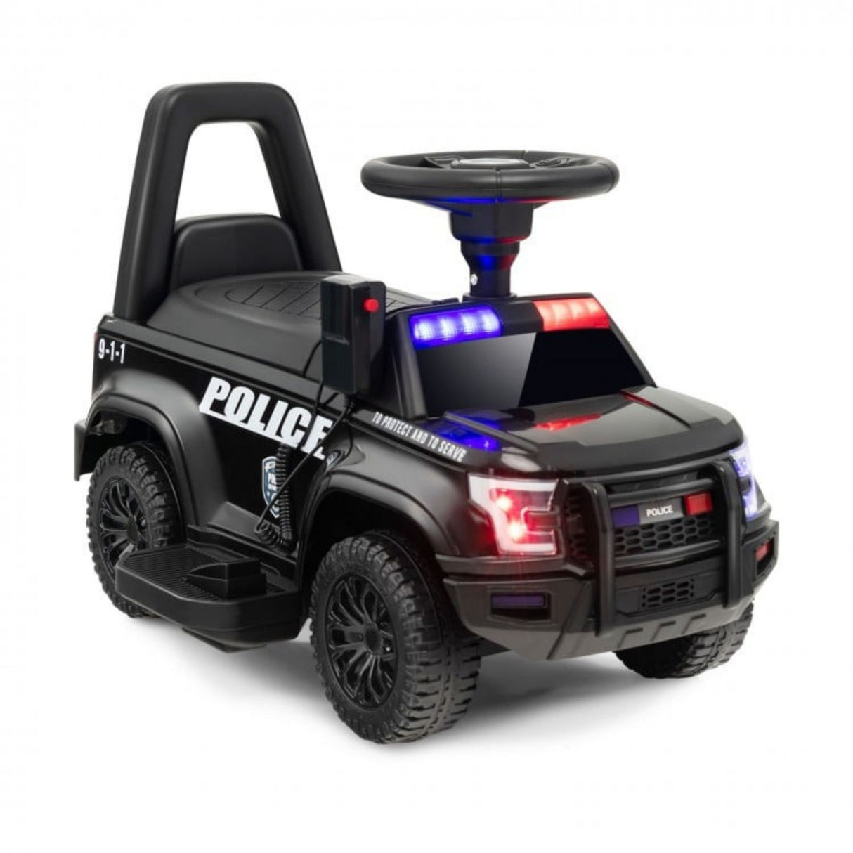 6V 3-In-1 Police Edition Ride-On Truck W/ Siren, Lights & Music Player
