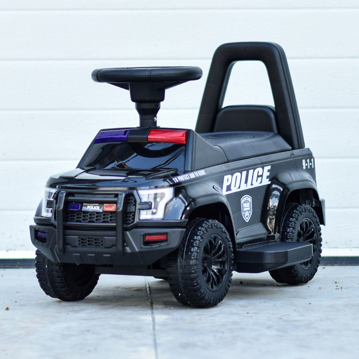 6V 3-In-1 Police Edition Ride-On Truck W/ Siren, Lights & Music Player