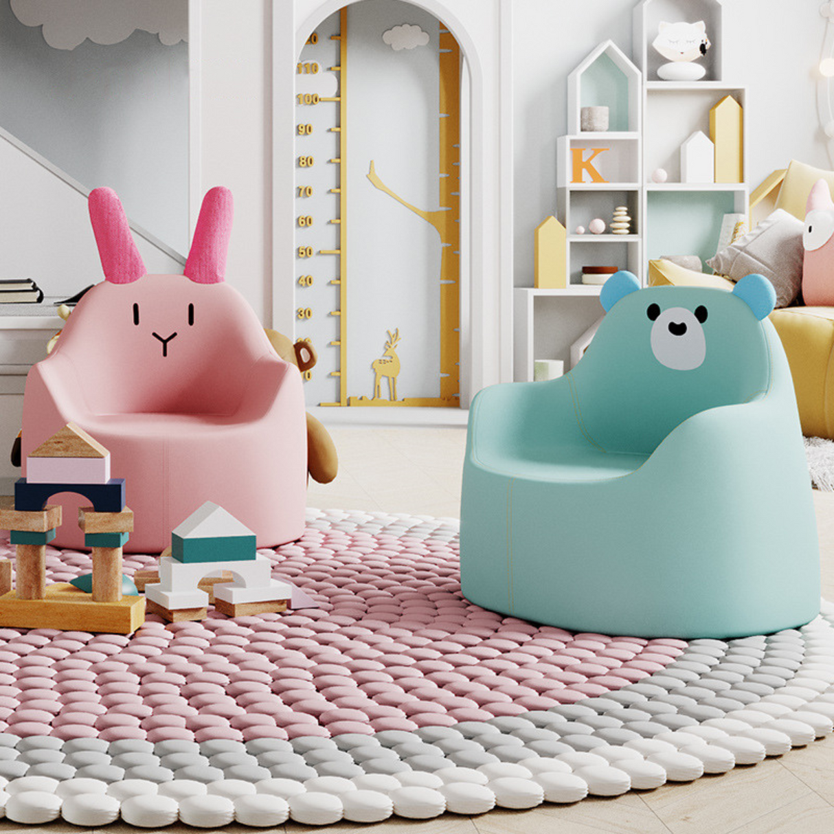 Kids and Toddlers Single Seat Cozy Play Sofa Chair - Comfort and Style