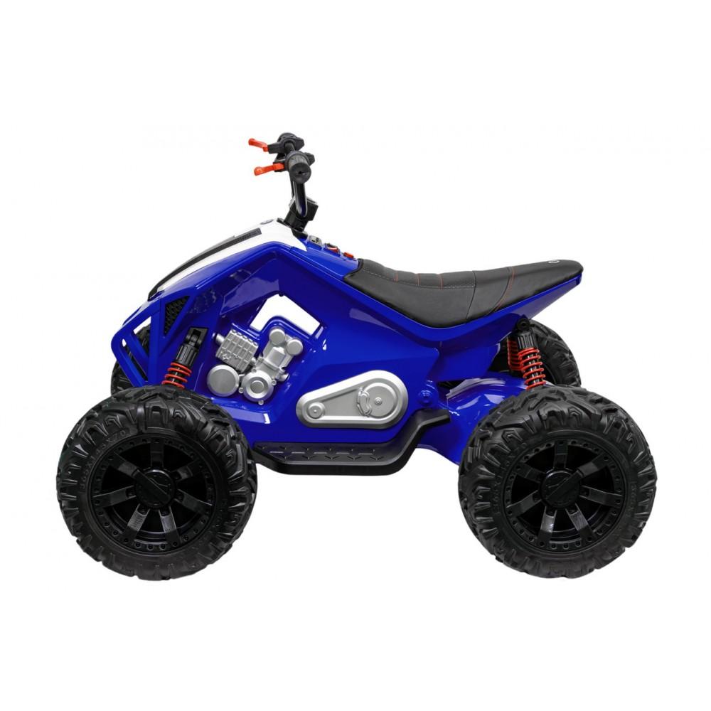 24V Adventure Pro 7 Edition Ride-On Quad W/ Rubber Wheels, Music Player & Lights