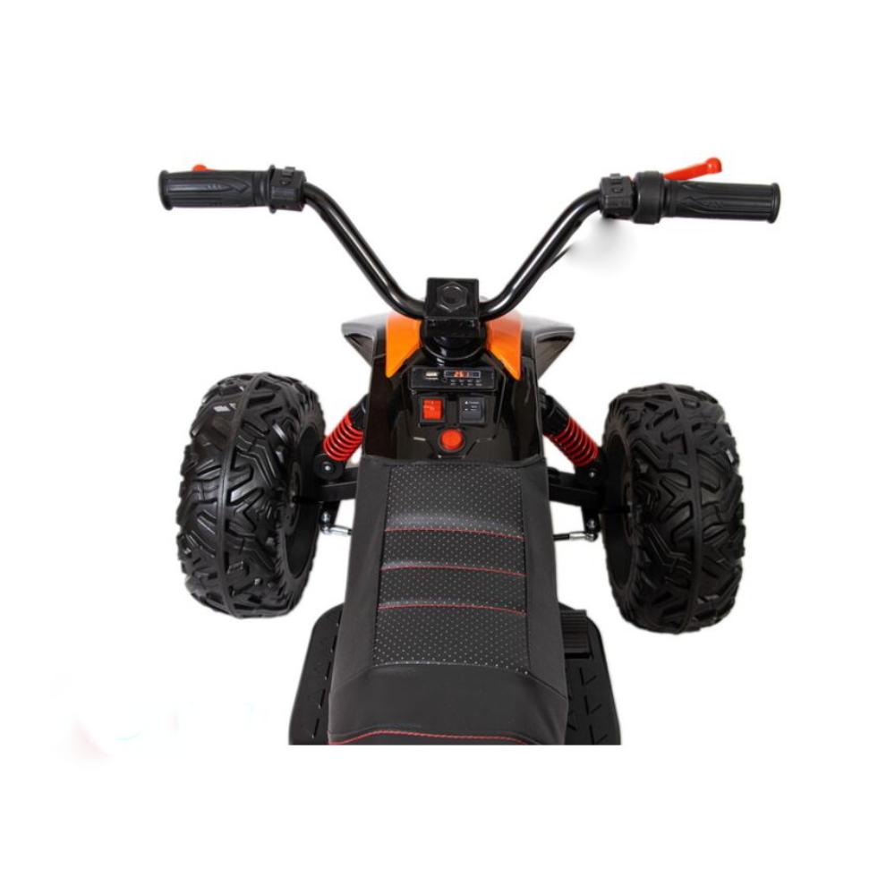 24V Adventure Pro 7 Edition Ride-On Quad W/ Rubber Wheels, Music Player & Lights