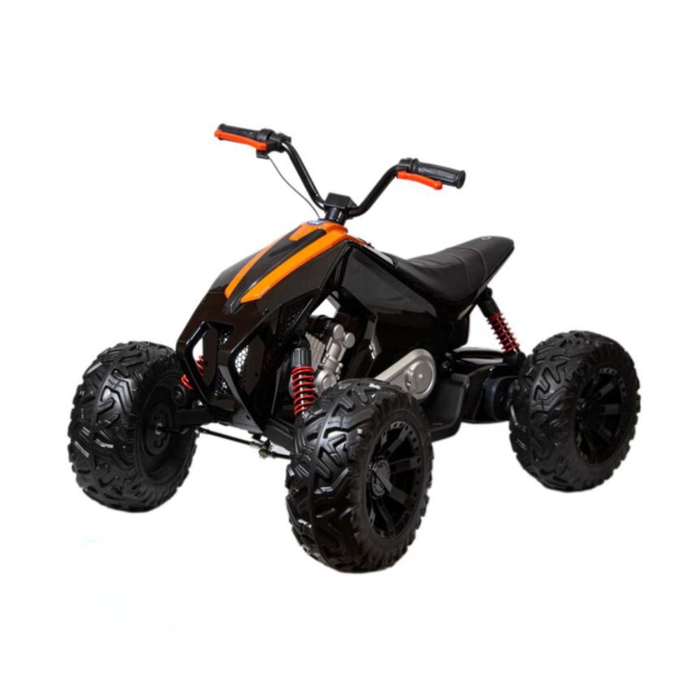 24V Adventure Pro 7 Edition Ride-On Quad W/ Rubber Wheels, Music Player & Lights