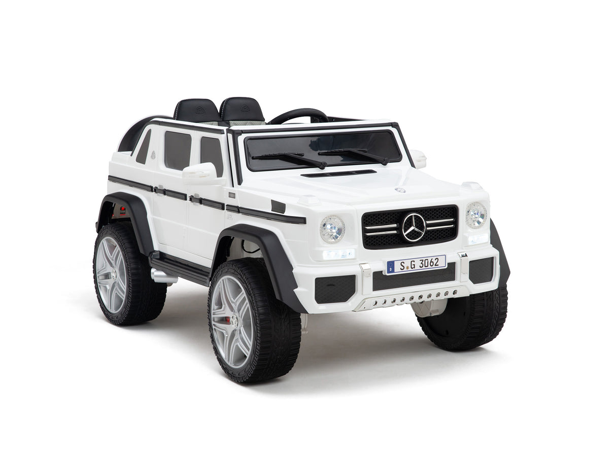 Camion à chevaucher pour enfants Mercedes Maybach G650 12 V : véhicule à chevaucher télécommandé 4x4 monoplace