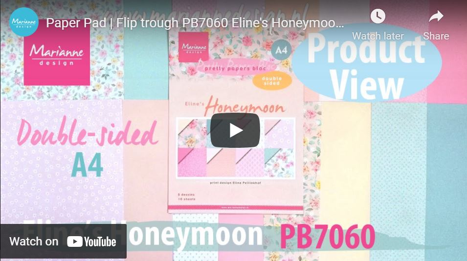 A4 Pretty Paper Bloc Eline's Honeymoon - 4