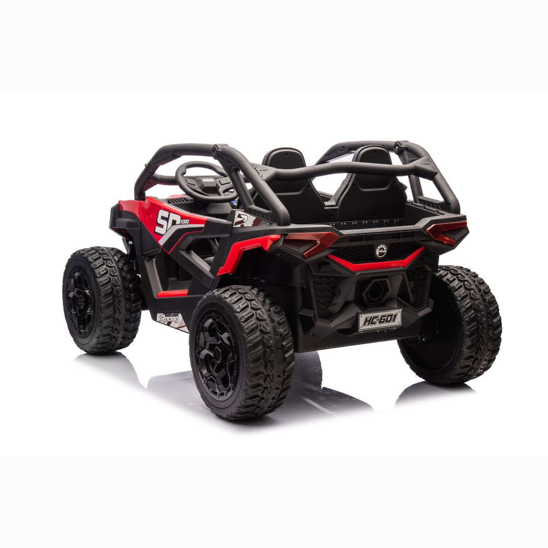 24V Trail Blazer Edition 4x4 Kids Off-Road Ride-On UTV Buggy W/ Rubber Wheels, Music Player & RC