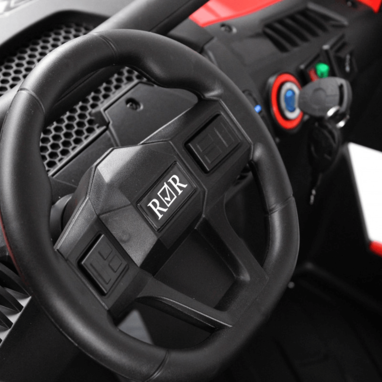 24V Trail Blazer Edition 4x4 Kids Off-Road Ride-On UTV Buggy W/ Rubber Wheels, Music Player & RC