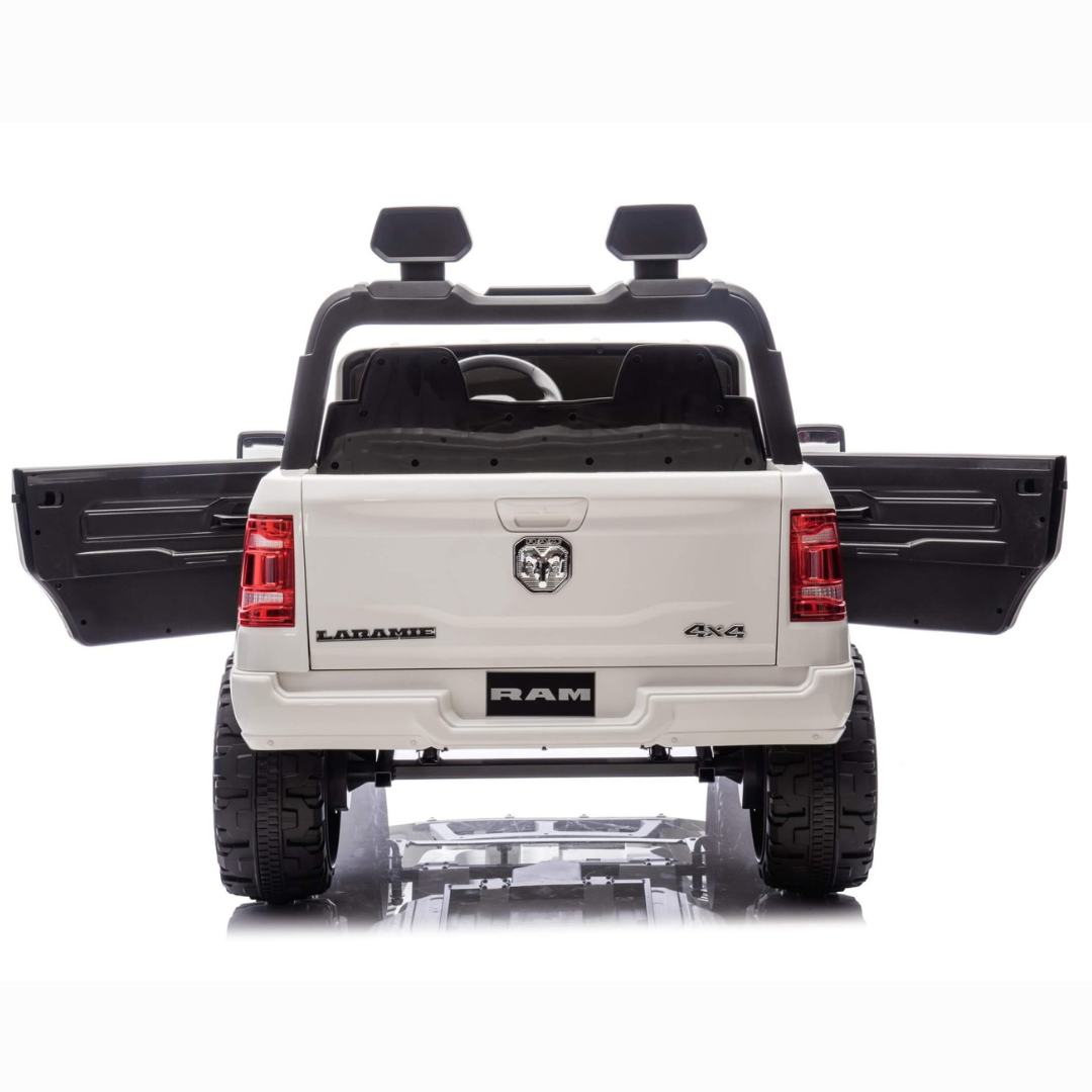 24V RAM 3500 Complete XXL Edition 4x4 Kids 2-Seater Ride-On Truck W/ Rubber Wheels, Music Player & RC