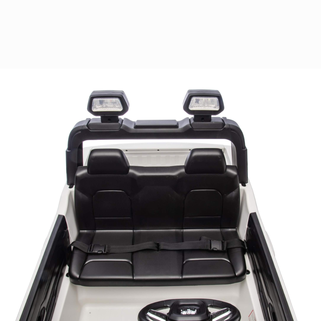 24V RAM 3500 Complete XXL Edition 4x4 Kids 2-Seater Ride-On Truck W/ Rubber Wheels, Music Player & RC