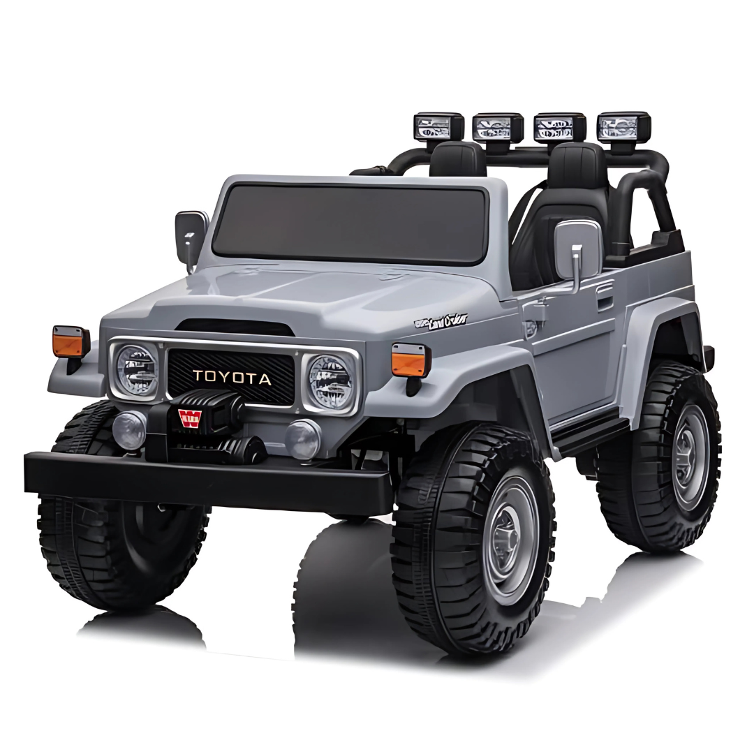 24V Toyota Premium 4x4 2-Seater Ride-On Truck W/ Rubber Wheels, Music Player & RC