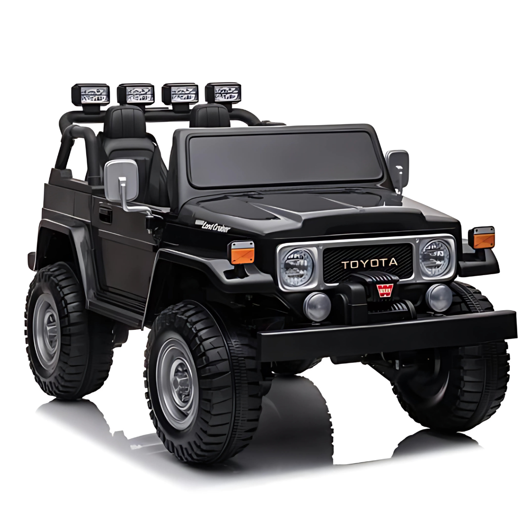 24V Toyota Premium 4x4 2-Seater Ride-On Truck W/ Rubber Wheels, Music Player & RC