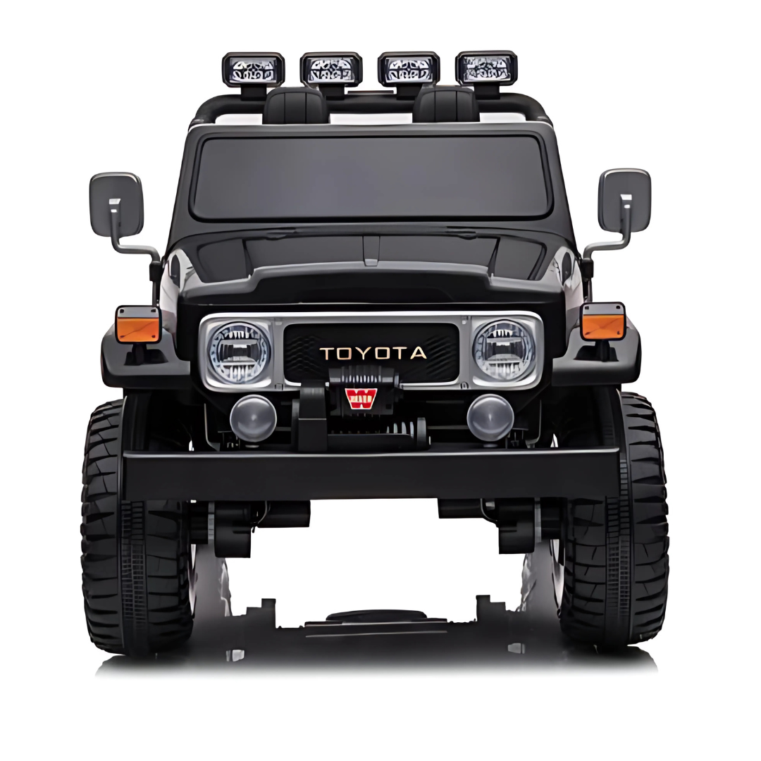 24V Toyota Premium 4x4 2-Seater Ride-On Truck W/ Rubber Wheels, Music Player & RC