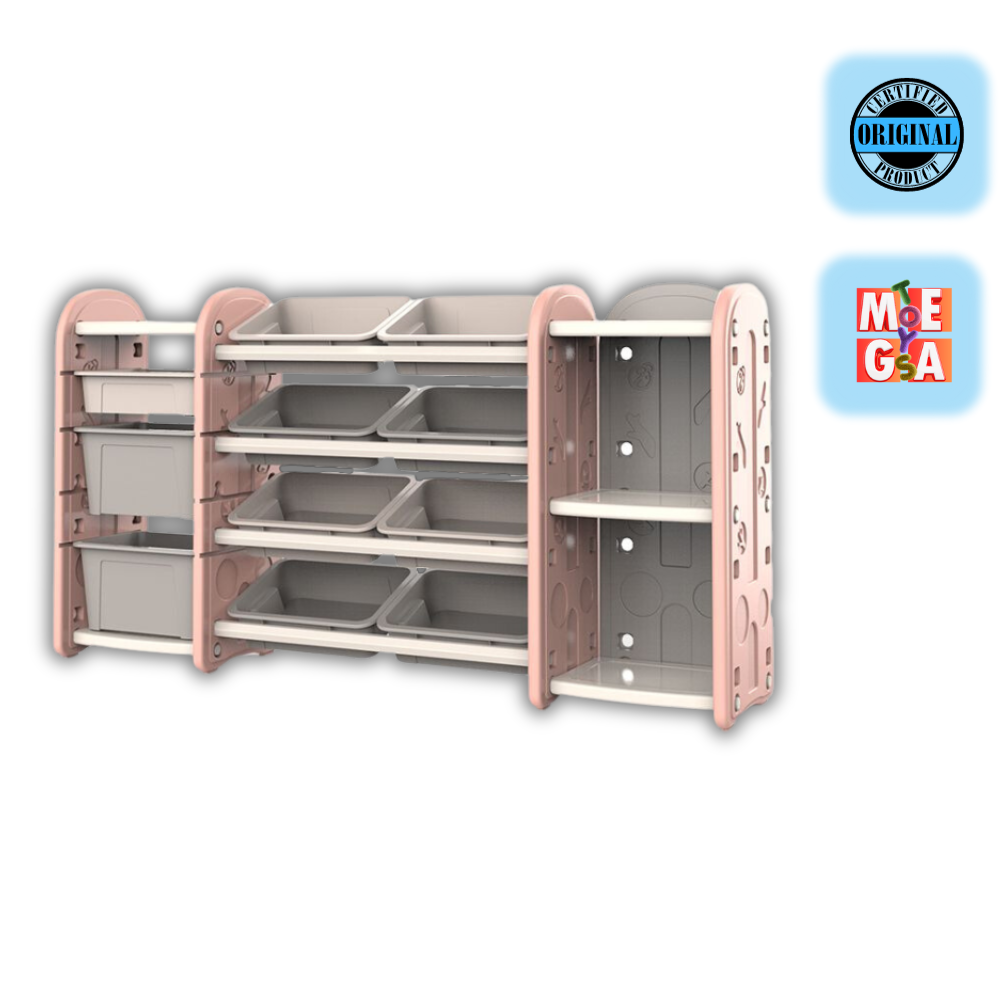Kids & Toddlers XL Bookshelf Storage Unit: Toddler Luxury Organizer