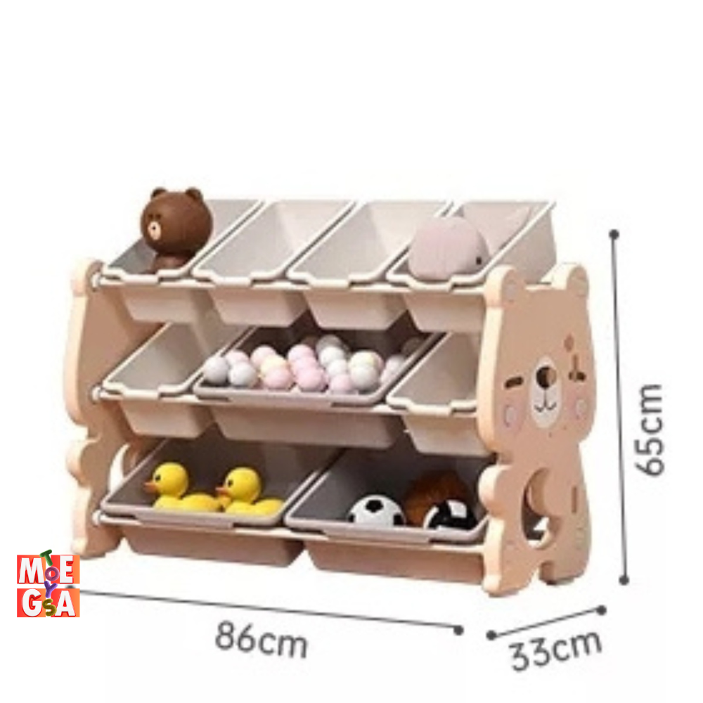 Kids & Toddlers Bear Edition Storage Unit: Toddler Luxury Organizer