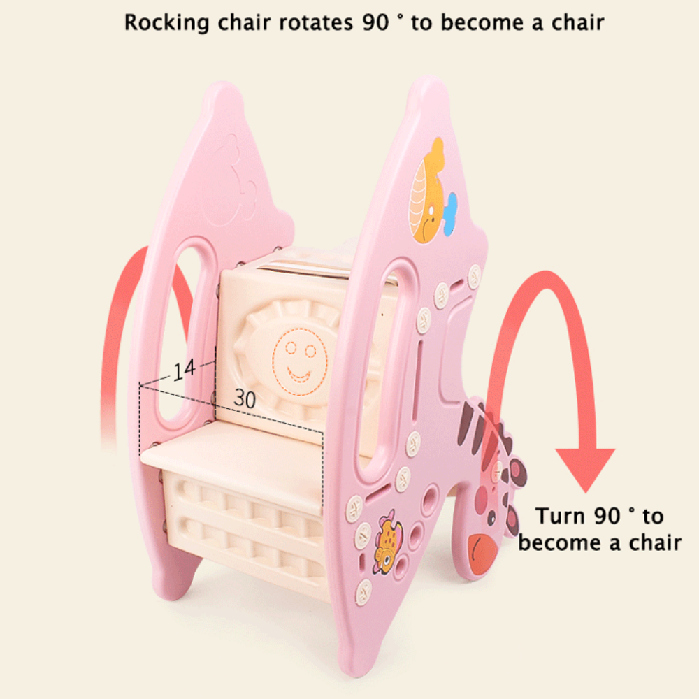 Infants & Toddlers Musical Rocking Zebra Edition Feeding Chair