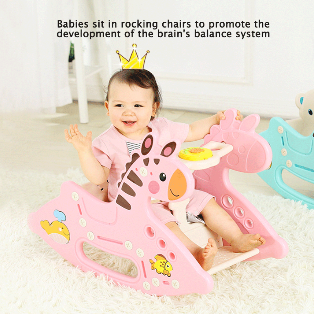 Infants & Toddlers Musical Rocking Zebra Edition Feeding Chair