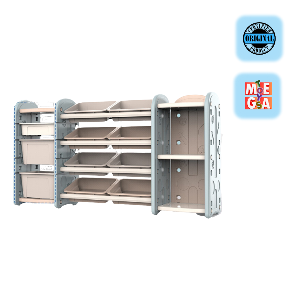 Kids & Toddlers XL Bookshelf Storage Unit: Toddler Luxury Organizer