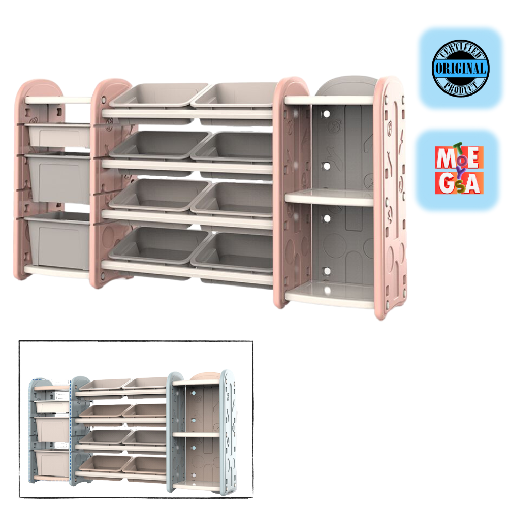 Kids & Toddlers XL Bookshelf Storage Unit: Toddler Luxury Organizer