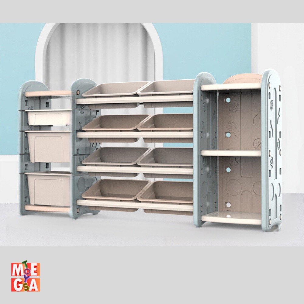 Kids & Toddlers XL Bookshelf Storage Unit: Toddler Luxury Organizer