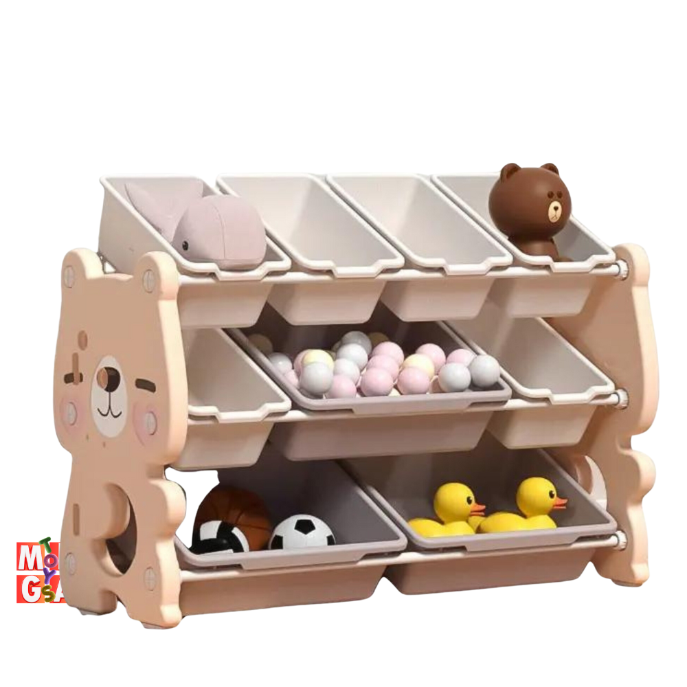 Kids & Toddlers Bear Edition Storage Unit: Toddler Luxury Organizer