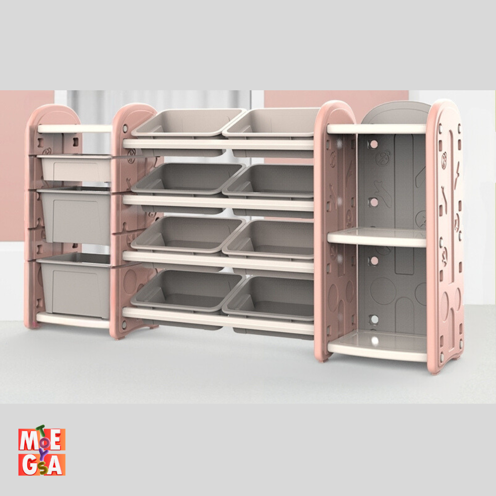 Kids & Toddlers XL Bookshelf Storage Unit: Toddler Luxury Organizer