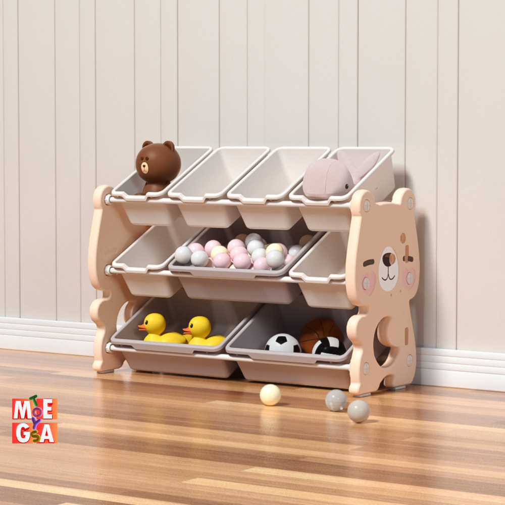 Kids & Toddlers Bear Edition Storage Unit: Toddler Luxury Organizer