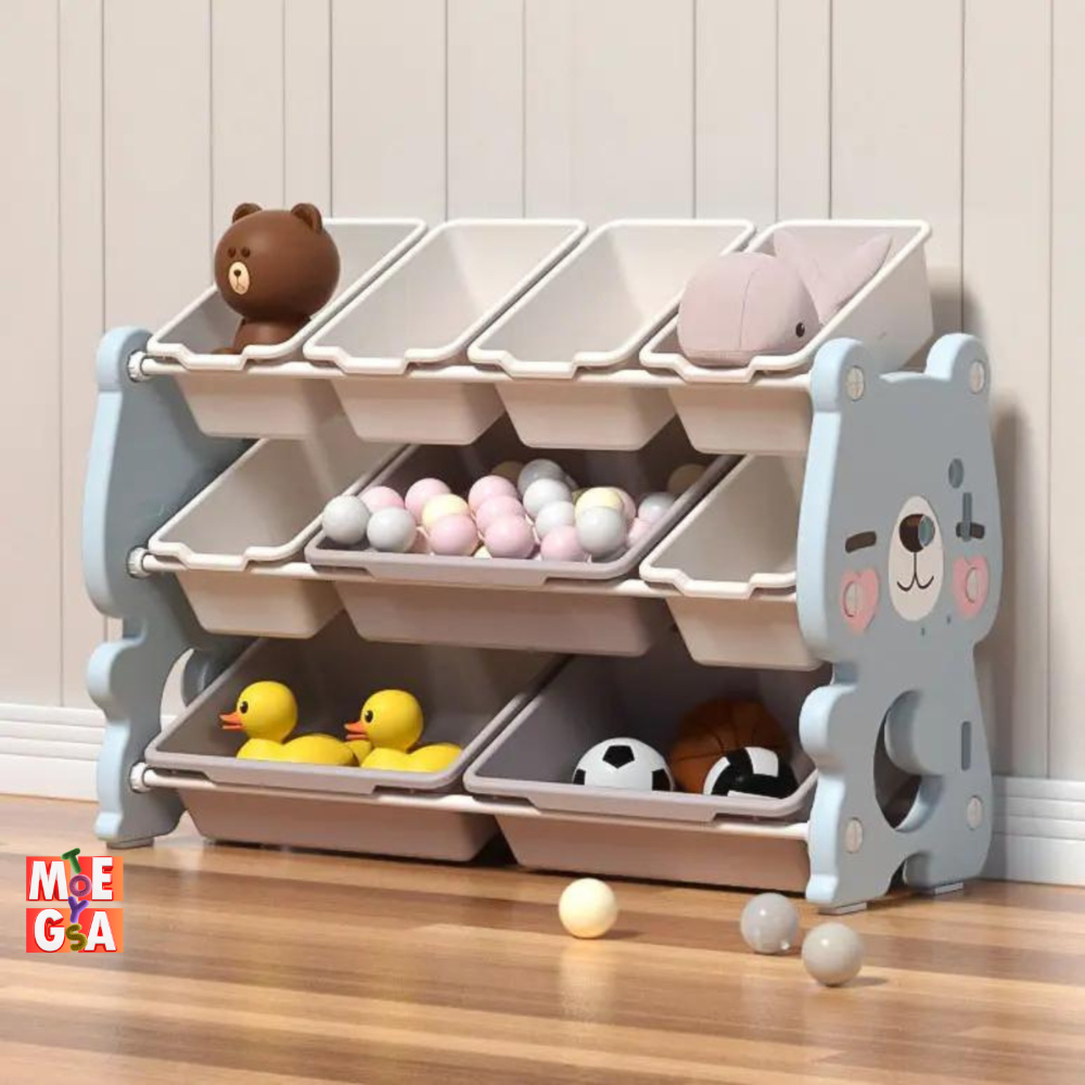 Kids & Toddlers Bear Edition Storage Unit: Toddler Luxury Organizer