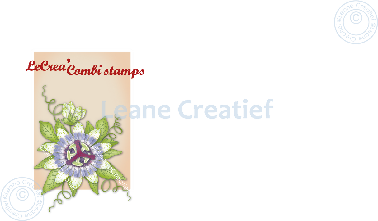 Lecreadesign Deco Clear Stamp Passion Flower 3D