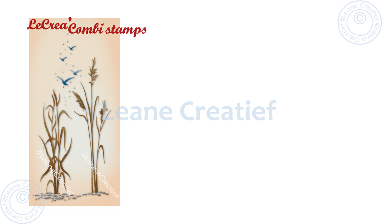 Lecreadesign Combi Clear Stamp Waterside Reed