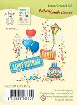 Lecreadesign Combi Clear Stamp Let’S Party